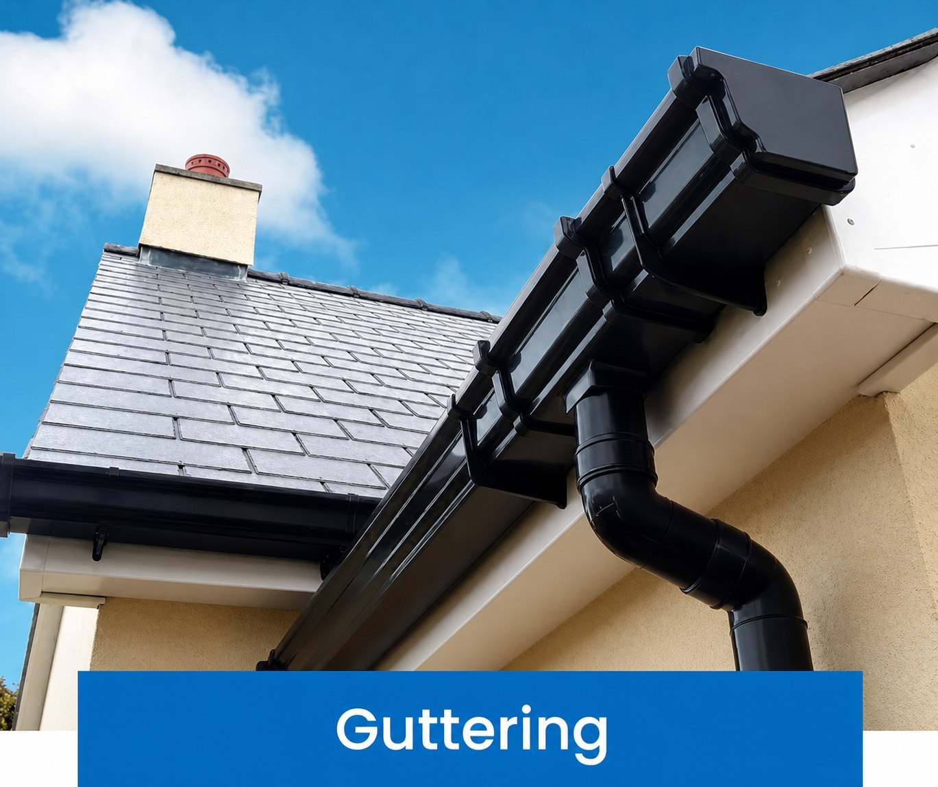 Guttering, fascia and soffit